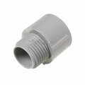 American Imaginations 2-in. Plastic Adapter Modern Terminal Adapter Grey AI-36591